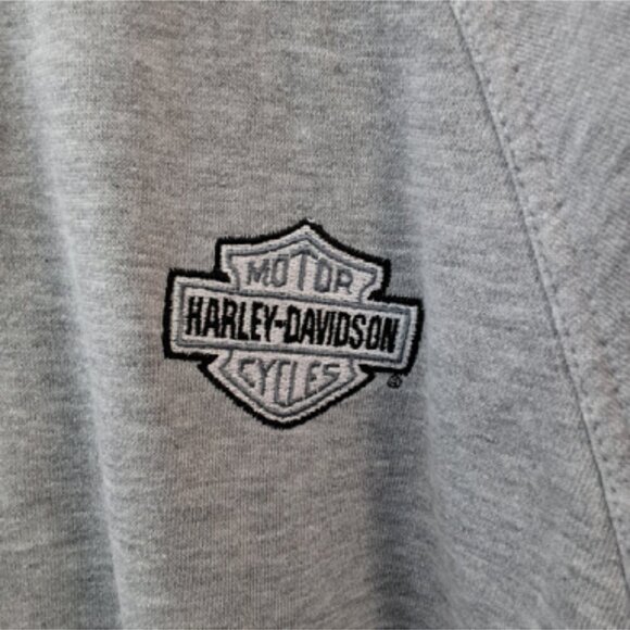 Harley Davidson Zip Collar Sweatshirt With Embroidery - Picture 2 of 7
